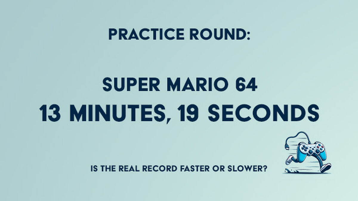 Faster or Slower Speedruns image number null